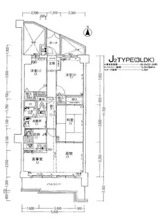ライオンズマンション明石二見【7階】の間取り