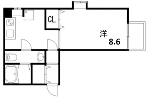 ハイグレード甲南【3階】の間取り