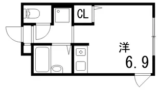 ヴィレッタ魚崎Ⅱ【1階】の間取り