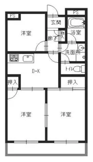 ラ・メゾンエスポワール【1階】の間取り