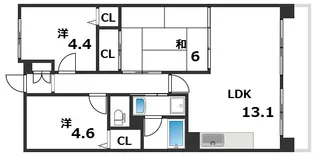 アプリーレ垂水【2階】の間取り
