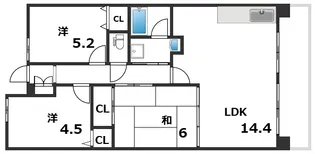 アプリーレ垂水【4階】の間取り