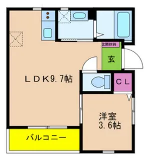 コート・ロッソ【1階】の間取り