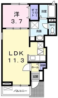 シーベル・5【1階】の間取り