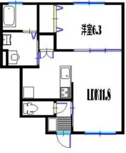 エルカーサ【1階】の間取り