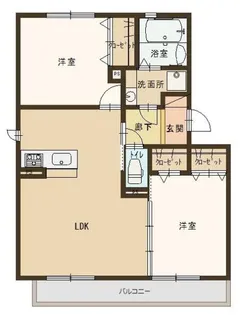 コートドメール【3階】の間取り