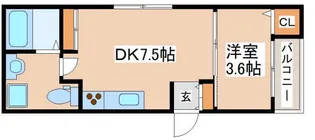 アルクグレイス【1階】の間取り
