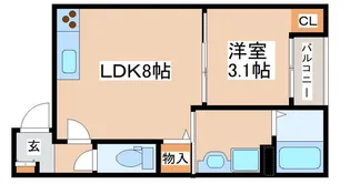 アルクグレイス【2階】の間取り