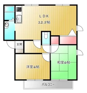 フレグランス南落合Ⅲ【2階】の間取り