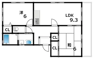 れいたくマンション【1階】の間取り