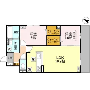 ヴェルデ天城【1階】の間取り