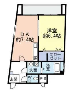 イルマーレ須磨【3階】の間取り