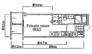 TOAST AKASHI【3階】の間取り