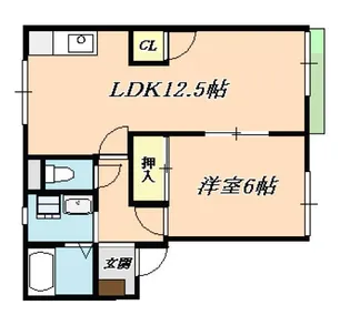 フレグランス本多聞A棟【1階】の間取り