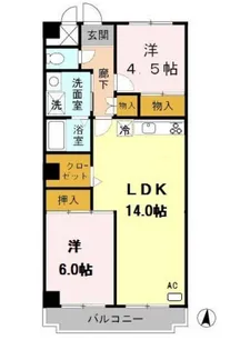 メゾン・ド・モンテ・アン【3階】の間取り