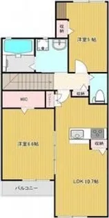 メゾンド・メルヴェーユ須磨【2階】の間取り