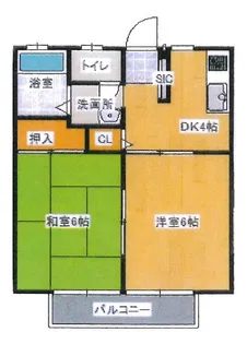 YZハイツ【2階】の間取り