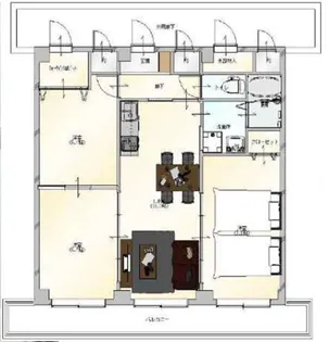 エヴァンスⅡ【3階】の間取り