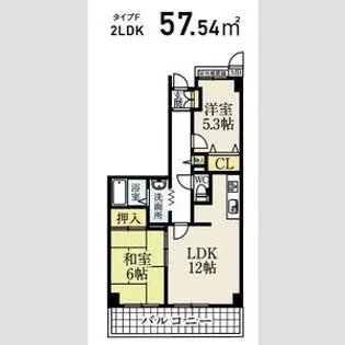 シティ南落合【4階】の間取り