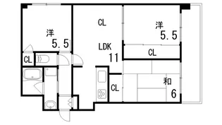 本山アネックス【2階】の間取り