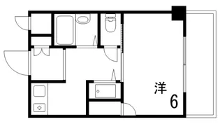 エステムコート東灘【1階】の間取り