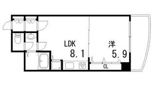 フォルム芦屋アヴァンセ【4階】の間取り