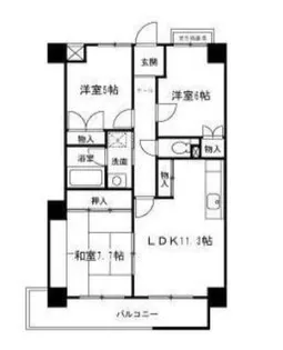 エンゼラート明石【10階】の間取り