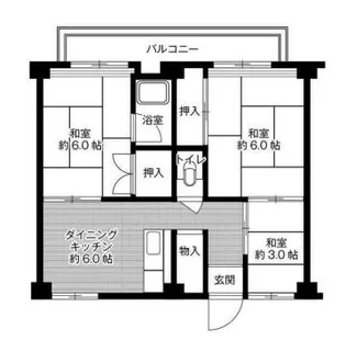 ビレッジハウス東二見6【1階】の間取り