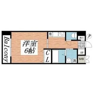 KHKコート板宿【1007号室】の間取り