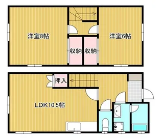 田中貸家の間取り