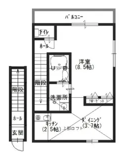 レグルス新明【203号室】の間取り