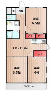 レア・シャトーシンワ【2階】の間取り