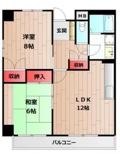 はぁーとめぞん明宝【2階】の間取り