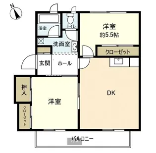 ガーデンハウスカローサ【1階】の間取り