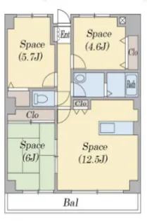ミルキィウェイ33【1階】の間取り