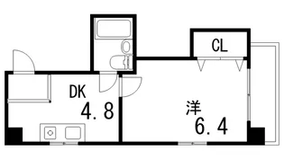 メインステージ弓木町【3階】の間取り