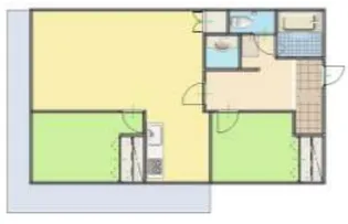 グリーンハイツ六甲【4階】の間取り