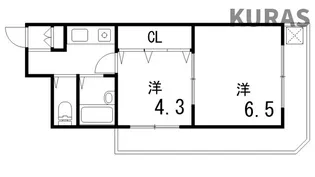 ダンディライオン東灘【3階】の間取り