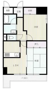 サンエクセル江井ヶ島【4階】の間取り