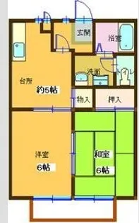 ピュアコートシミズ【1階】の間取り