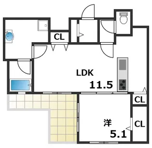 ウィステリア明石Ⅱ【303号室】の間取り
