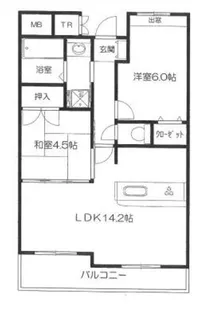 ペルル西明石【11階】の間取り