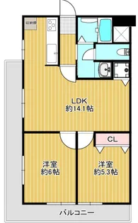 シャトード本山【3階】の間取り