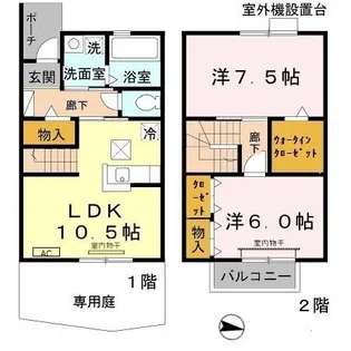 クレールの間取り