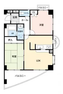 オーズコート【6階】の間取り