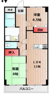ラメール松江【3階】の間取り