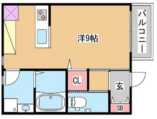 グランメール月見山【3階】の間取り