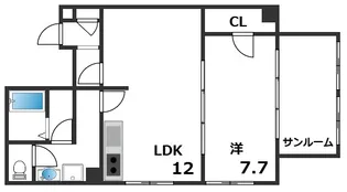 ソフィア板宿【3階】の間取り