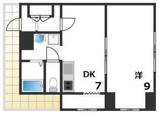 ソフィア板宿【401号室】の間取り