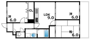 エレガント北町【2階】の間取り